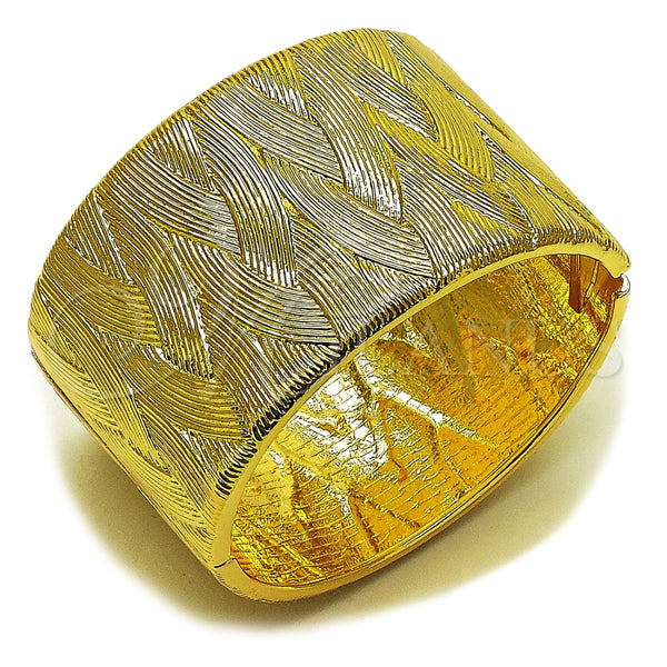 Aro Individual 07.307.0057.05 Oro Laminado, Diseño de Torcido, Diamantado, Tono Dorado (45 MM Thickness, Size 5 (2.50 Diameter))