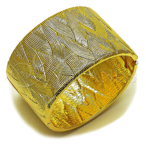 Aro Individual 07.307.0057.05 Oro Laminado, Diseño de Torcido, Diamantado, Tono Dorado (45 MM Thickness, Size 5 (2.50 Diameter))