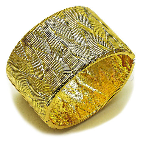 Aro Individual 07.307.0057.05 Oro Laminado, Diseño de Torcido, Diamantado, Tono Dorado (45 MM Thickness, Size 5 (2.50 Diameter))