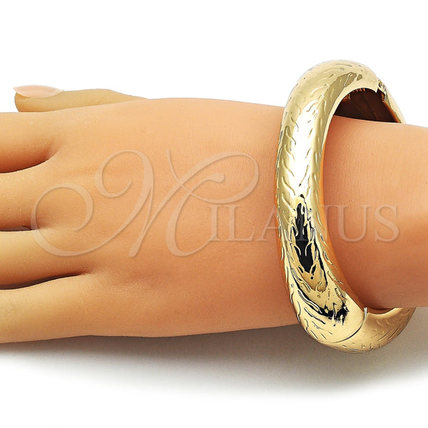 Aro Individual 07.307.0060.05 Oro Laminado, Diamantado, Tono Dorado (23 MM Thickness, Size 5 (2.50 Diameter))