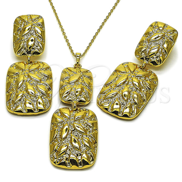 Juego de Arete y Dije de Adulto 10.379.0100 Oro Laminado, Pulido, Tono Dorado
