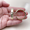 Argolla Huggie 02.237.0048.35 Oro Laminado, Diamantado, Tono Dorado