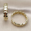 Argolla Huggie 02.237.0049.35 Oro Laminado, Pulido, Tono Dorado