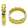 Argolla Huggie 02.237.0049.35 Oro Laminado, Pulido, Tono Dorado
