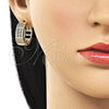 Argolla Huggie 02.266.0068.20 Oro Laminado, con Blanca Zirconia Cubica, Pulido, Tono Dorado