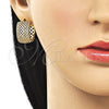 Argolla Huggie 02.283.0364.20 Oro Laminado, con Blanca Zirconia Cubica, Pulido, Tono Dorado