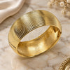 Aro Individual 07.215.0028.05 Oro Laminado, Diamantado, Tono Dorado (Grosor 25 MM, Talla 5 (2,50 de Diámetro))