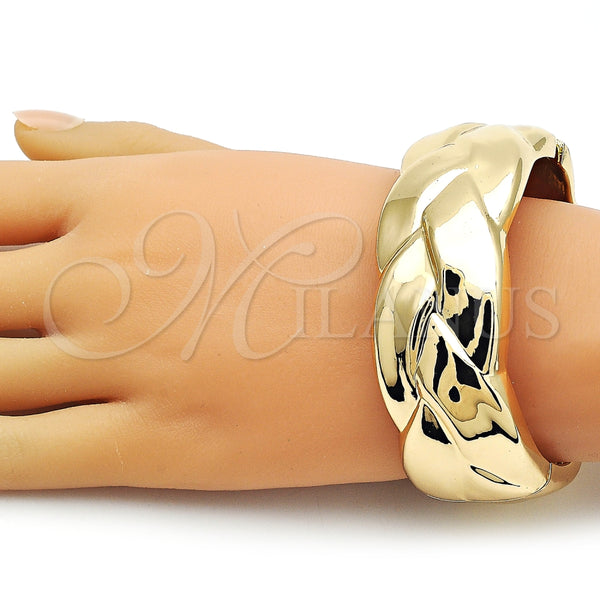 Aro Individual 07.215.0033.05 Oro Laminado, Diseño de Torcido, Pulido, Tono Dorado (25 MM Thickness, Size 5 (2.50 Diameter))