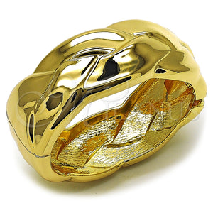 Aro Individual 07.215.0033.05 Oro Laminado, Diseño de Torcido, Pulido, Tono Dorado (25 MM Thickness, Size 5 (2.50 Diameter))