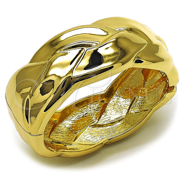 Aro Individual 07.215.0033.05 Oro Laminado, Diseño de Torcido, Pulido, Tono Dorado (25 MM Thickness, Size 5 (2.50 Diameter))