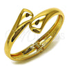 Aro Individual 07.215.0037.04 Oro Laminado, Diseño de Gota, Pulido, Tono Dorado (Thickness, Size 4 (2.25 Diameter))