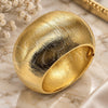 Aro Individual 07.215.0039.04 Oro Laminado, Diamantado, Tono Dorado (Grosor 50 MM, Talla 4 (2,25 de Diámetro))