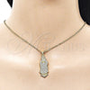 Dije Religioso 05.284.0028 Oro Laminado, Diseño de Guadalupe, con Blanca Zirconia Cubica, Pulido, Tono Dorado