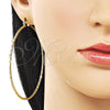 Argolla Extra Grande 02.213.0884.70 Oro Laminado, Diamantado, Tono Dorado