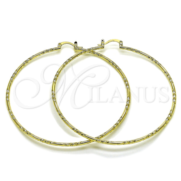 Argolla Extra Grande 02.213.0885.70 Oro Laminado, Diamantado, Dorado