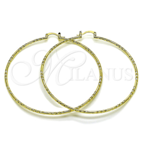 Argolla Extra Grande 02.213.0885.70 Oro Laminado, Diamantado, Dorado