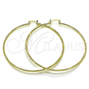 Argolla Extra Grande 02.213.0885.70 Oro Laminado, Diamantado, Tono Dorado