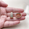 Argolla Huggie 02.283.0374.16 Oro Laminado, con Blanca Zirconia Cubica, Pulido, Tono Dorado