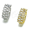 Argolla Huggie 02.237.0056.20 Oro Laminado, Diseño de Baguette, con Zirconia Cubica Blanca, Pulido, Tono Dorado