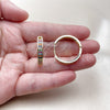 Argolla Huggie 02.237.0061.25 Oro Laminado, con Blanca Zirconia Cubica, Pulido, Tono Dorado