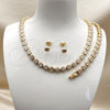Collar y Pulsera 06.283.0002.16 Oro Laminado, con Zirconia Cubica Blanca, Pulido, Tono Dorado