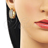 Argolla Huggie 02.283.0251.1.20 Oro Laminado, con Blanca Zirconia Cubica, Pulido, Tono Dorado