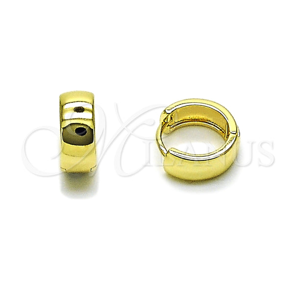 Argolla Huggie 02.213.0584.14 Oro Laminado, Pulido, Tono Dorado