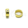 Argolla Huggie 02.213.0584.14 Oro Laminado, Pulido, Tono Dorado