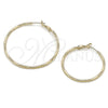 Argolla Mediana 02.213.0898.40 Oro Laminado, Diamantado, Tono Dorado
