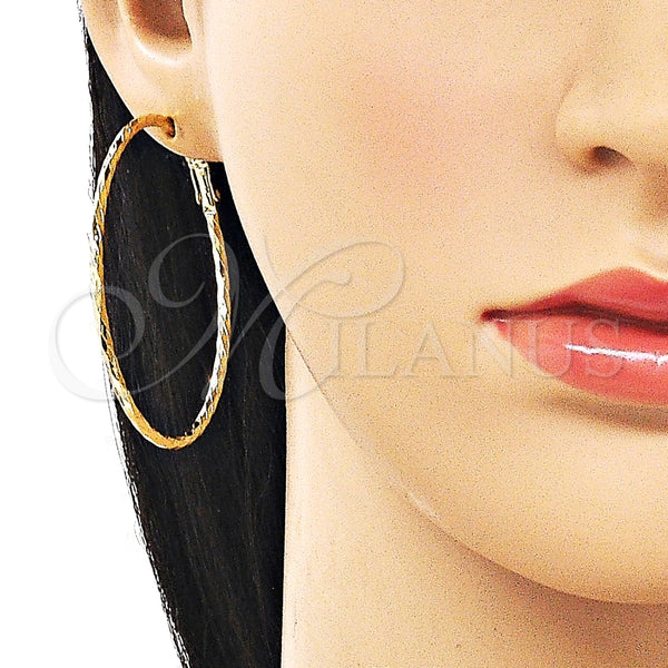 Argolla Mediana 02.213.0899.50 Oro Laminado, Diamantado, Tono Dorado