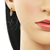 Argolla Pequeña 02.170.0573.10 Oro Laminado, Diamantado, Tono Dorado