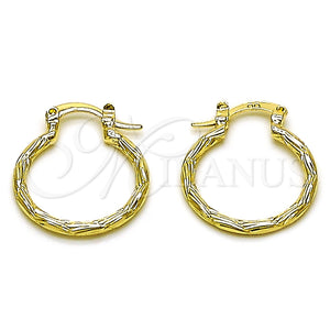 Argolla Pequeña 02.170.0573.20 Oro Laminado, Diamantado, Tono Dorado