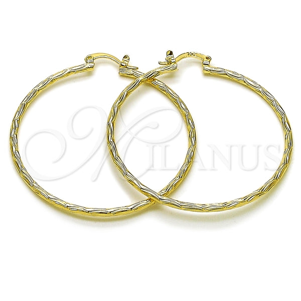 Argolla Grande 02.170.0573.50 Oro Laminado, Diamantado, Dorado