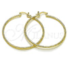 Argolla Grande 02.170.0573.50 Oro Laminado, Diamantado, Tono Dorado