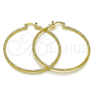 Argolla Grande 5.136.028.50 Oro Laminado, Diamantado, Tono Dorado