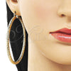Argolla Extra Grande 02.170.0242.70 Oro Laminado, Diamantado, Tono Dorado