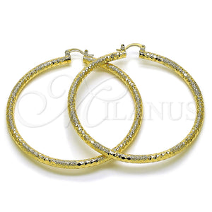 Argolla Extra Grande 02.170.0242.70 Oro Laminado, Diamantado, Tono Dorado