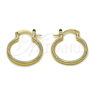 Argolla Pequeña 02.170.0593.20 Oro Laminado, Mate, Tono Dorado
