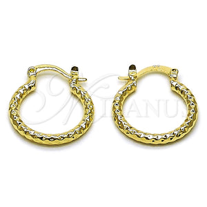 Argolla Pequeña 02.170.0544.20 Oro Laminado, Diamantado, Tono Dorado