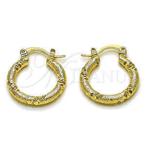 Argolla Pequeña 02.170.0596.20 Oro Laminado, Mate, Tono Dorado