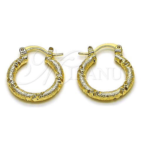 Argolla Pequeña 02.170.0596.20 Oro Laminado, Mate, Tono Dorado