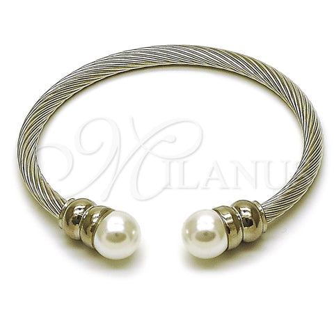 Aro Individual 07.138.0016.2 Acero Inoxidable, con Perla Rosa, Pulido, Acero