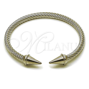 Aro Individual 07.138.0025 Acero Inoxidable, Diseño de Torcido, Pulido, Tono Plateado (Thickness, One size fits all)