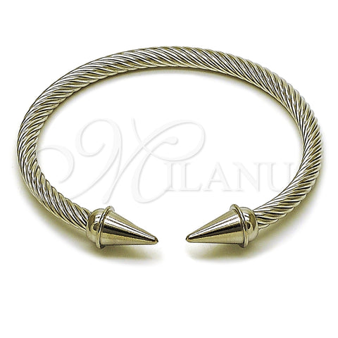 Aro Individual 07.138.0025 Acero Inoxidable, Diseño de Torcido, Pulido, Tono Plateado (Thickness, One size fits all)