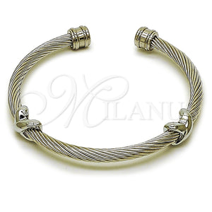 Aro Individual 07.138.0026 Acero Inoxidable, Diseño de Infinito y Torcido, Pulido, Tono Plateado (04 MM Thickness, One size fits all)
