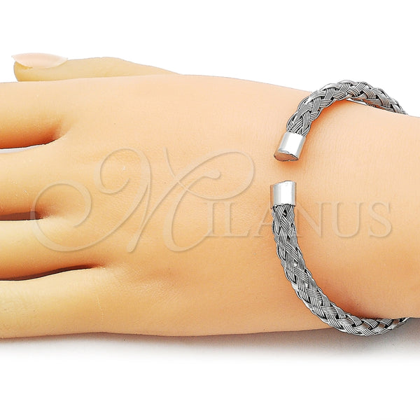 Aro Individual 07.138.0027 Acero Inoxidable, Diseño de Torcido, Pulido, Tono Plateado (Thickness, One size fits all)