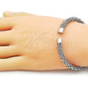 Aro Individual 07.138.0027 Acero Inoxidable, Diseño de Torcido, Pulido, Tono Plateado (Thickness, One size fits all)