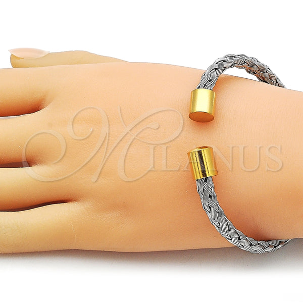 Aro Individual 07.138.0027.1 Acero Inoxidable, Diseño de Torcido, Pulido, Dos Tonos (Thickness, One size fits all)