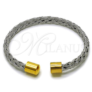 Aro Individual 07.138.0027.1 Acero Inoxidable, Diseño de Torcido, Pulido, Dos Tonos (Thickness, One size fits all)