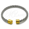 Aro Individual 07.138.0027.1 Acero Inoxidable, Diseño de Torcido, Pulido, Dos Tonos (Thickness, One size fits all)